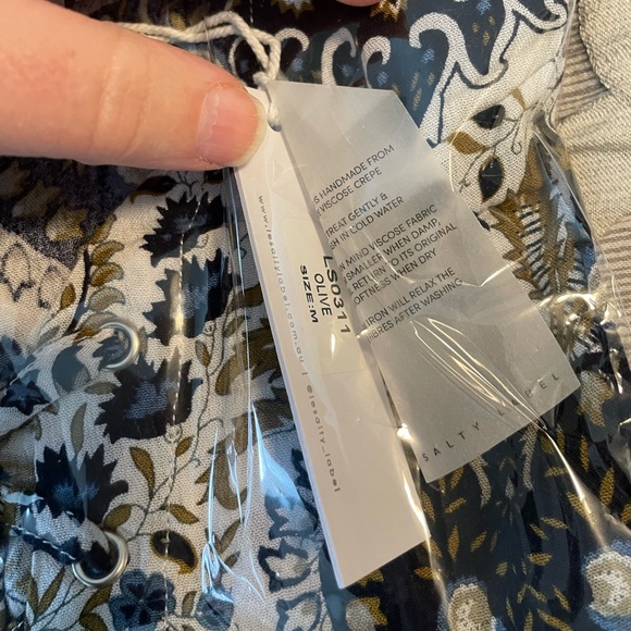 NWT Le Salty Label Rhapsody Sundress in Peacock Olive - Picture 5 of 5